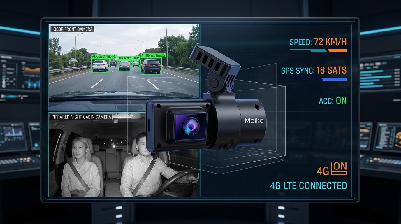 Dual Stream Telematics HUD MoikoTrack